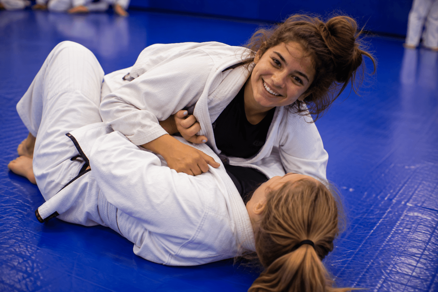 Young student training during a Teens Brazilian Jiu-Jitsu class at Master Pete's BJJ Academy