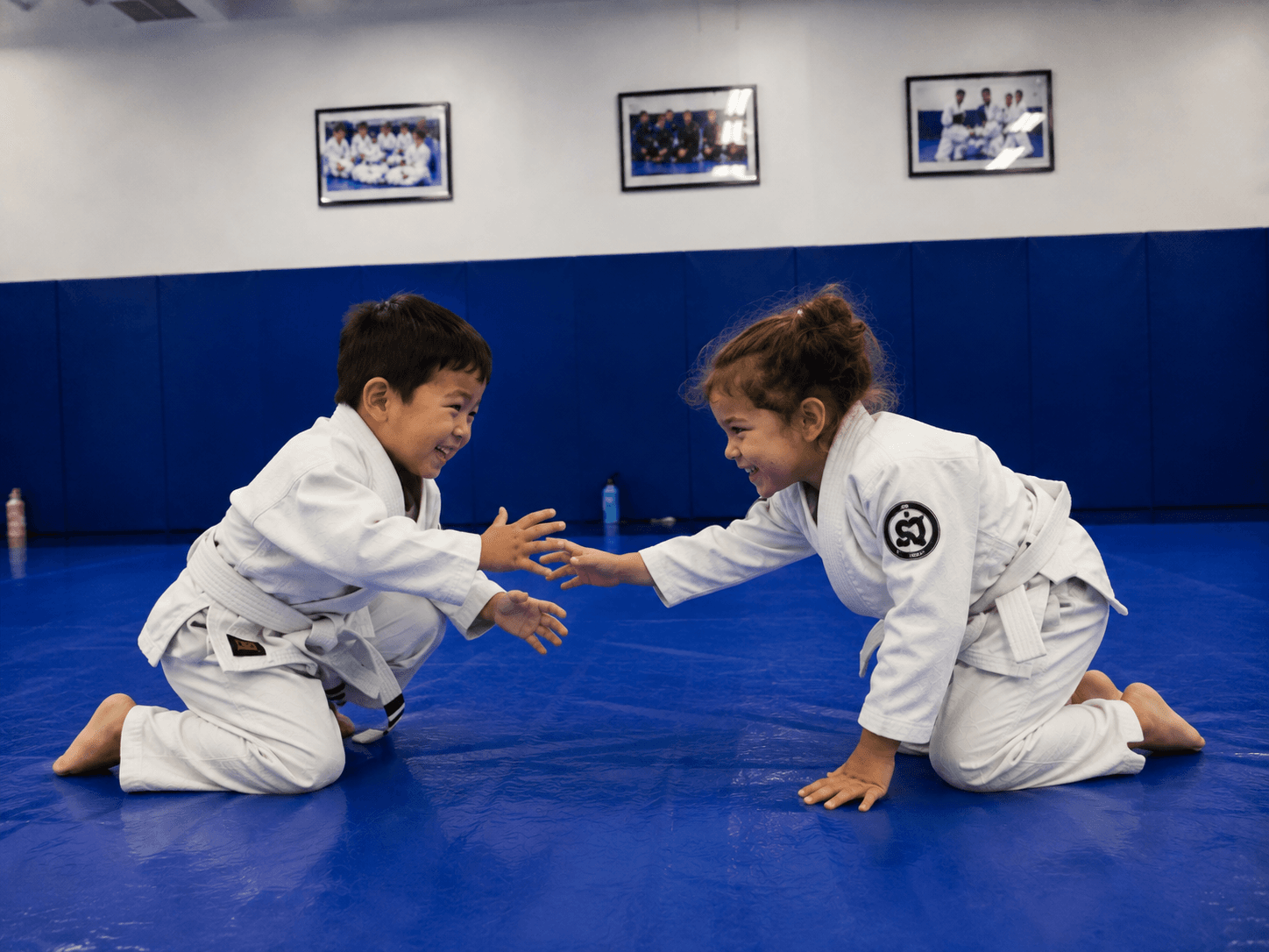 Young student training at Master Pete's BJJ Academy
